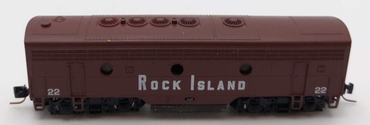 MicroTrains 98002240 Z Rock Island EMD F7B Diesel Locomotive Dummy w/Lights #22