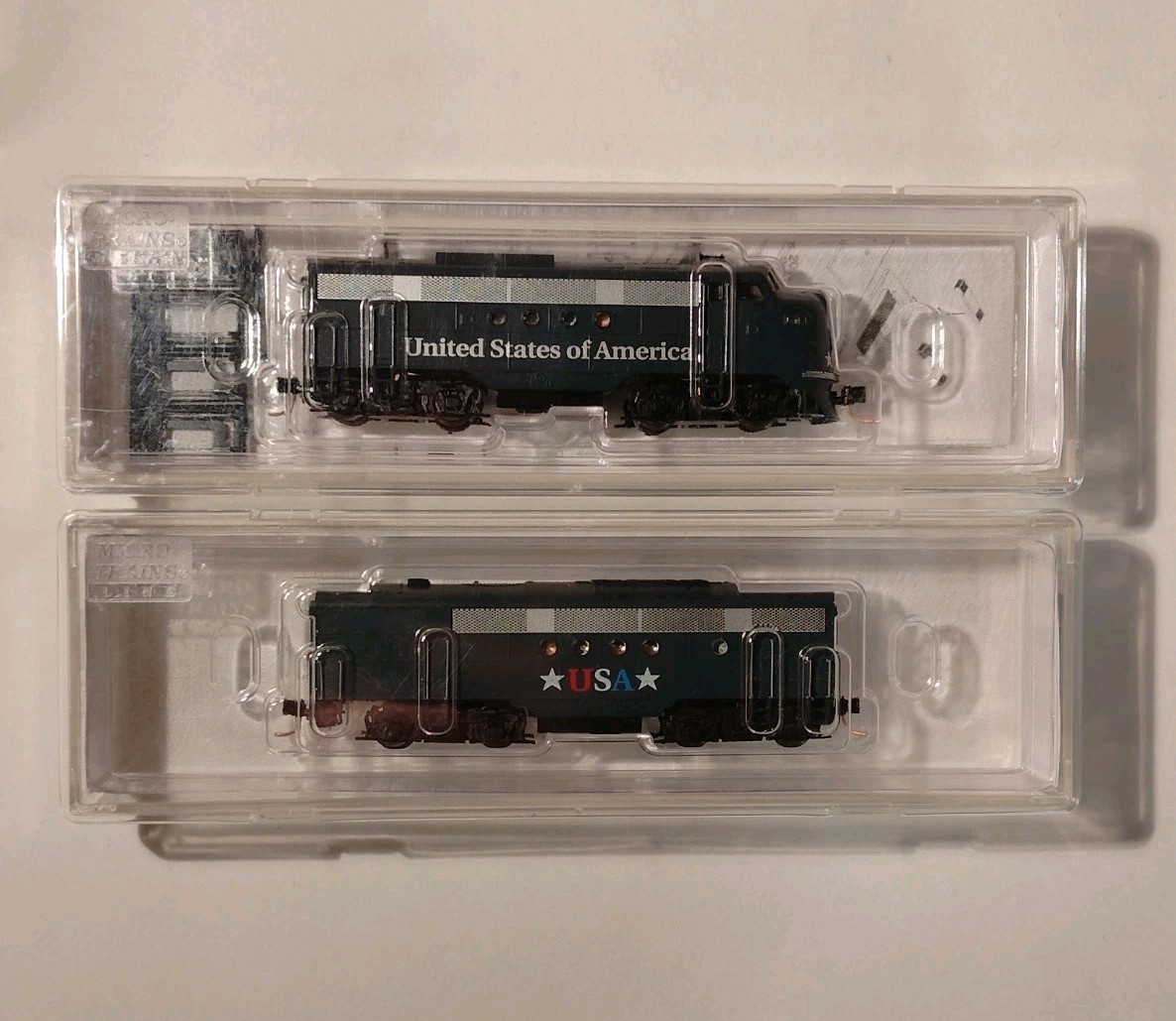 N Scale Micro-Trains 98701501 AB Diesel Locomotive Set USA United States Livery