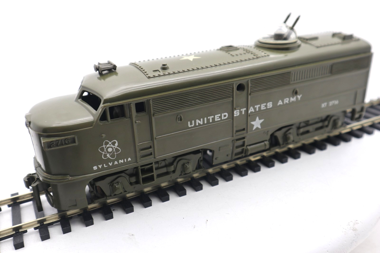KMT Kusan Auburn 2716, O, 2 Rail, U. S. Army Alco Diesel Locomotive, C-7 EX