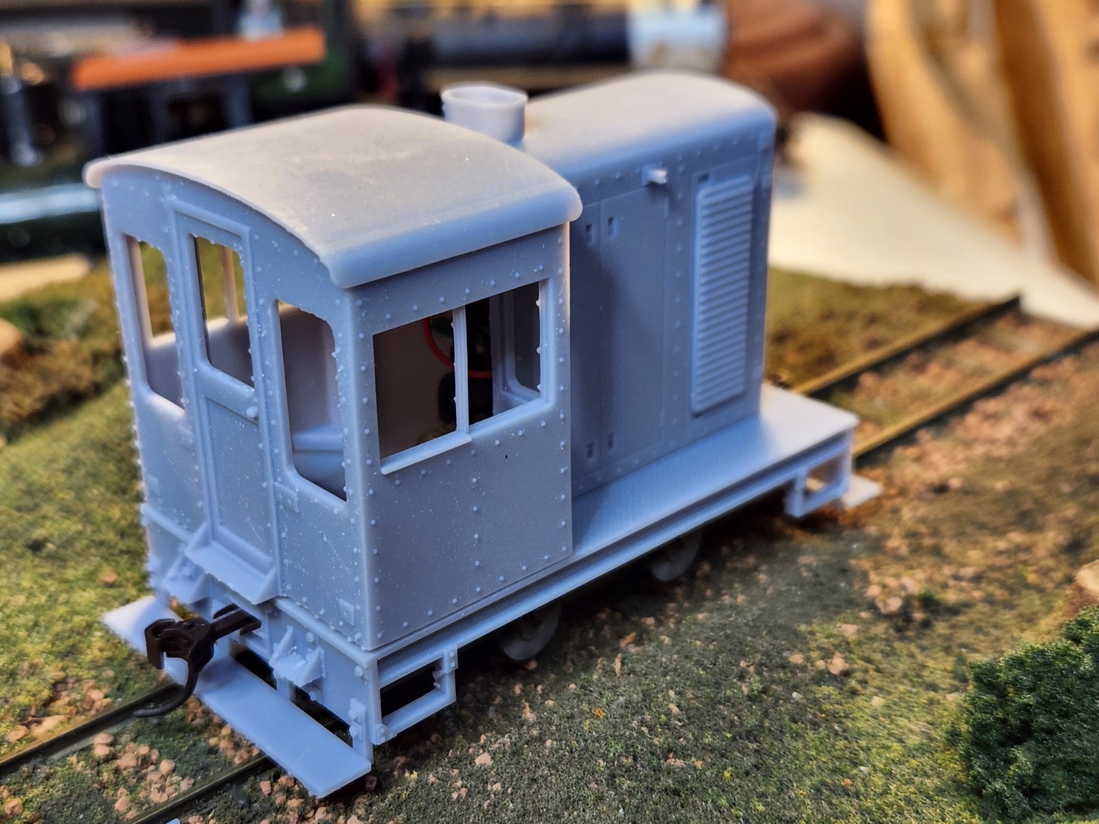 On30 Freelance “Davenport” Switcher Kit 3D Printed With Cab Interior Details