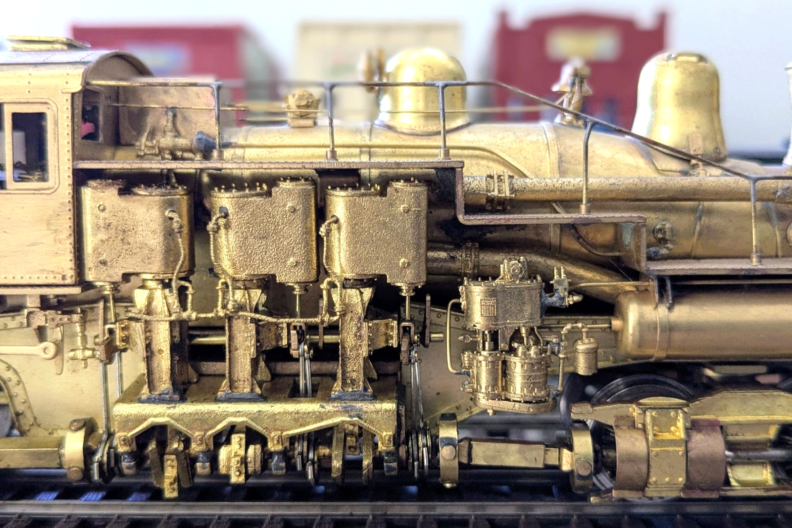 SUPER RARE! THE TRAIN SHOP KTM BRASS WM #6 3-TRUCK SHAY HO *BACKHEAD *RUNS G@@D!