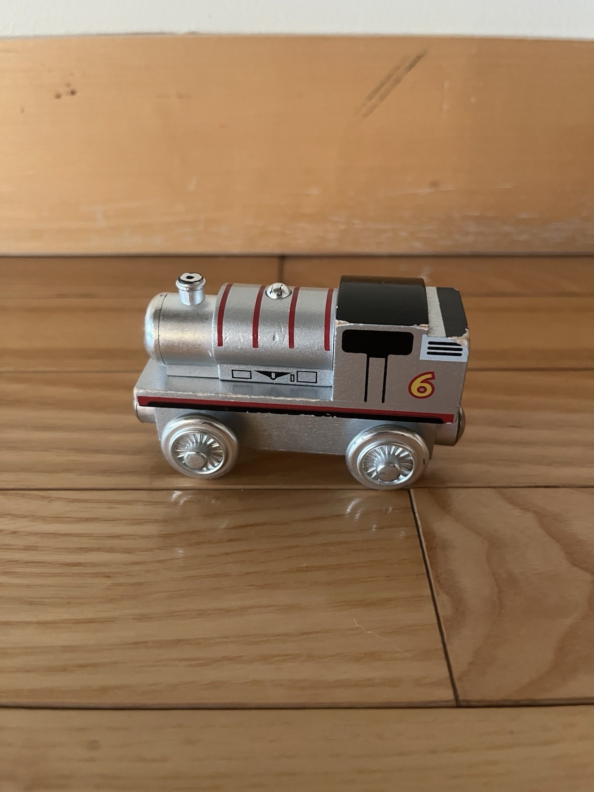 Thomas & Friends Limited Edition 60 Year Percy Silver Wooden Steam Locomotive #6