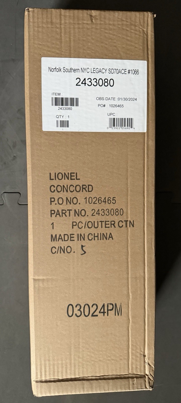 **Brand New** Lionel SD70ACE #1066 New York Central O Gauge Diesel 2433080