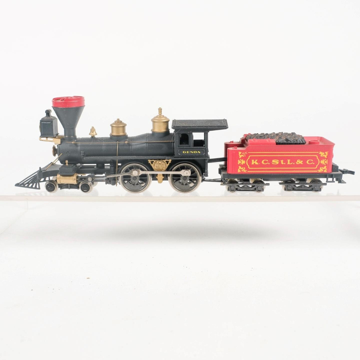 Rivarossi HO Scale KCSTL&C Genoa 4-4-0 Steam Locomotive & Tender