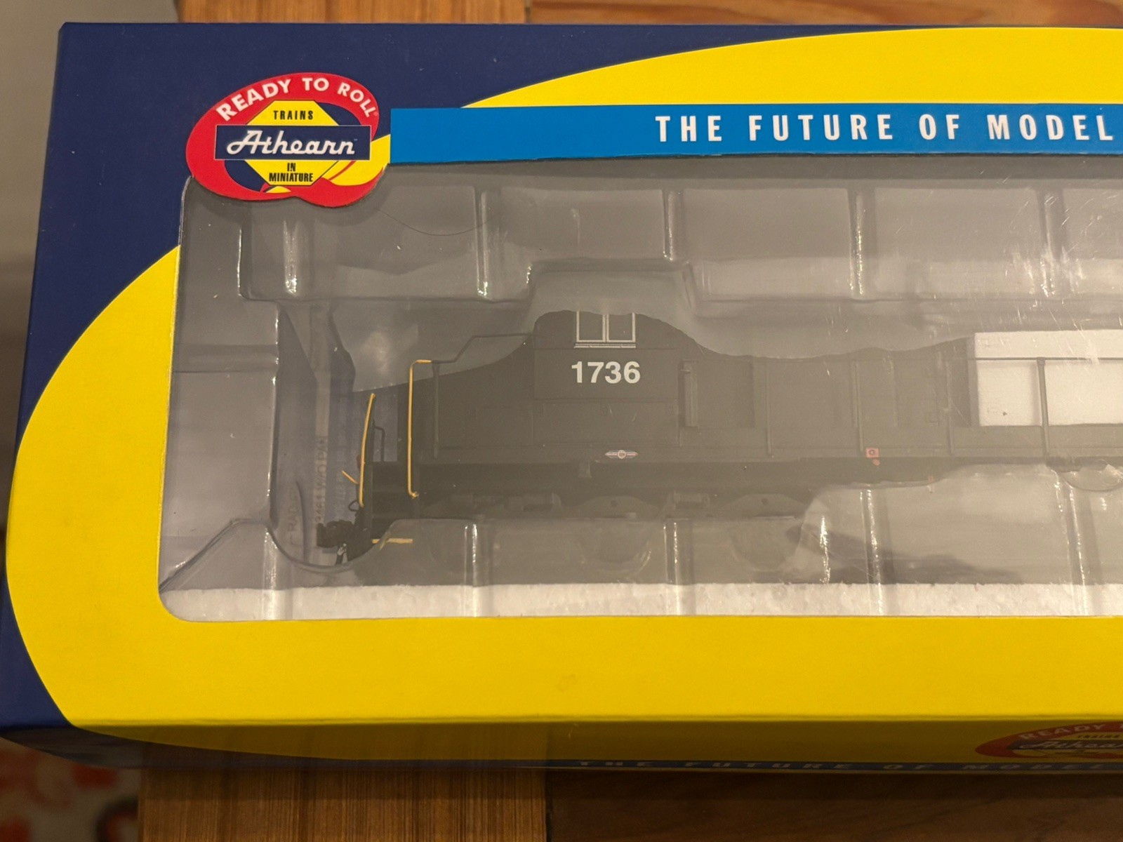 Retired – Athearn Norfolk and Western engine (1736) DCC sound ready – NEW in BOX