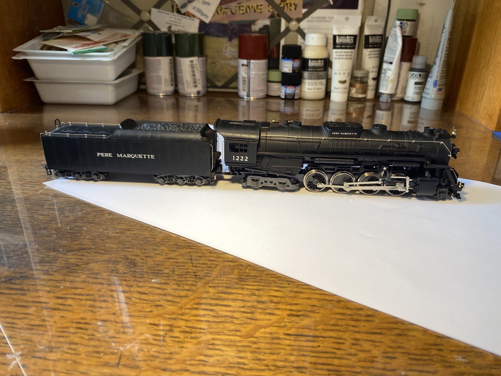 ENHANCED ACCURACY/KIT-BASHED HO scale Rivarossi Pere Marquette Berkshire #1222
