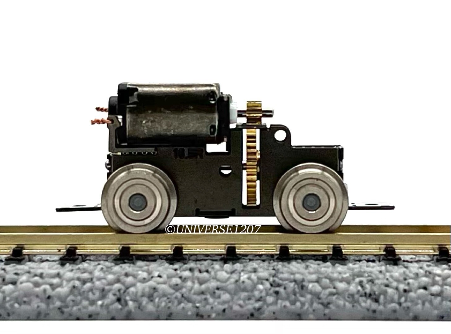 Z/Nn3/Nm/HOn2/HOf/HOi Gauge Aru Locomotive Power Drive Chassis 14mm/D5.2mm