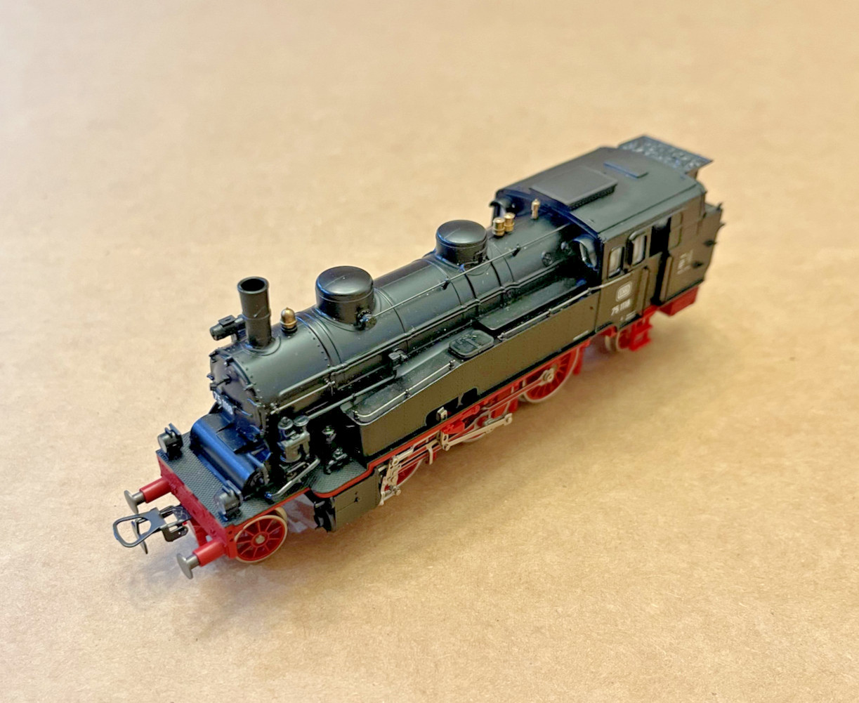 Liliput HO Train 7504 Deutsche Bundesbahn 2-6-2T Steam Tank Locomotive #1118