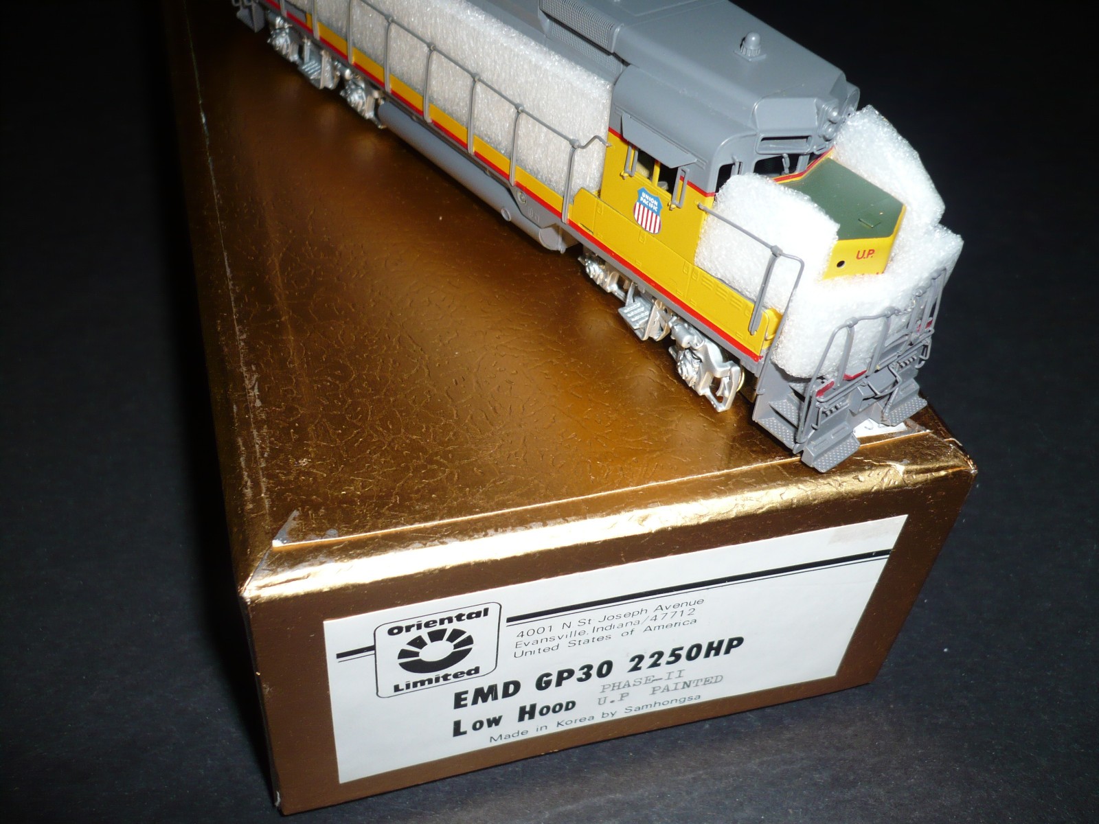 HO Brass Oriental EMD GP30 Union Pacific Diesel F/P NEW.