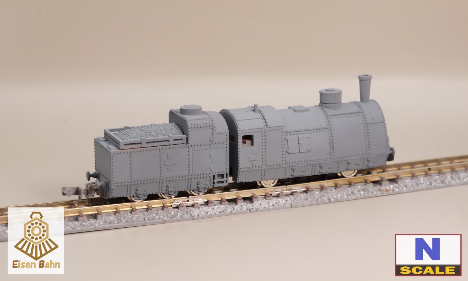 1/160(N-scale) Polish No.52 Piłsudczyk Locomotive resin kit (motor not included)