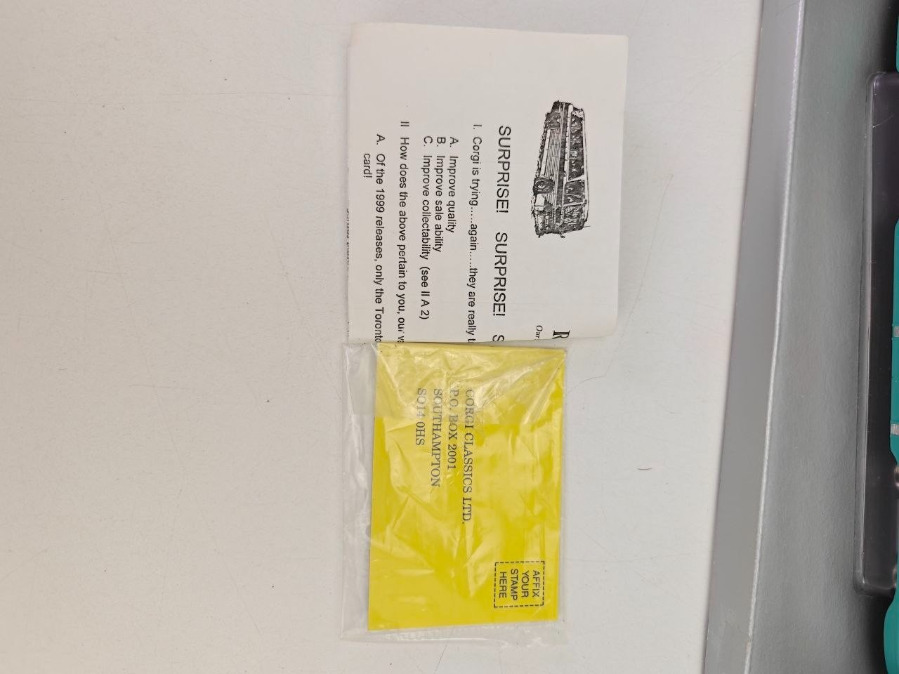 Corgi PCC Streetcar Washington DC 55009 Open Box Die-Cast