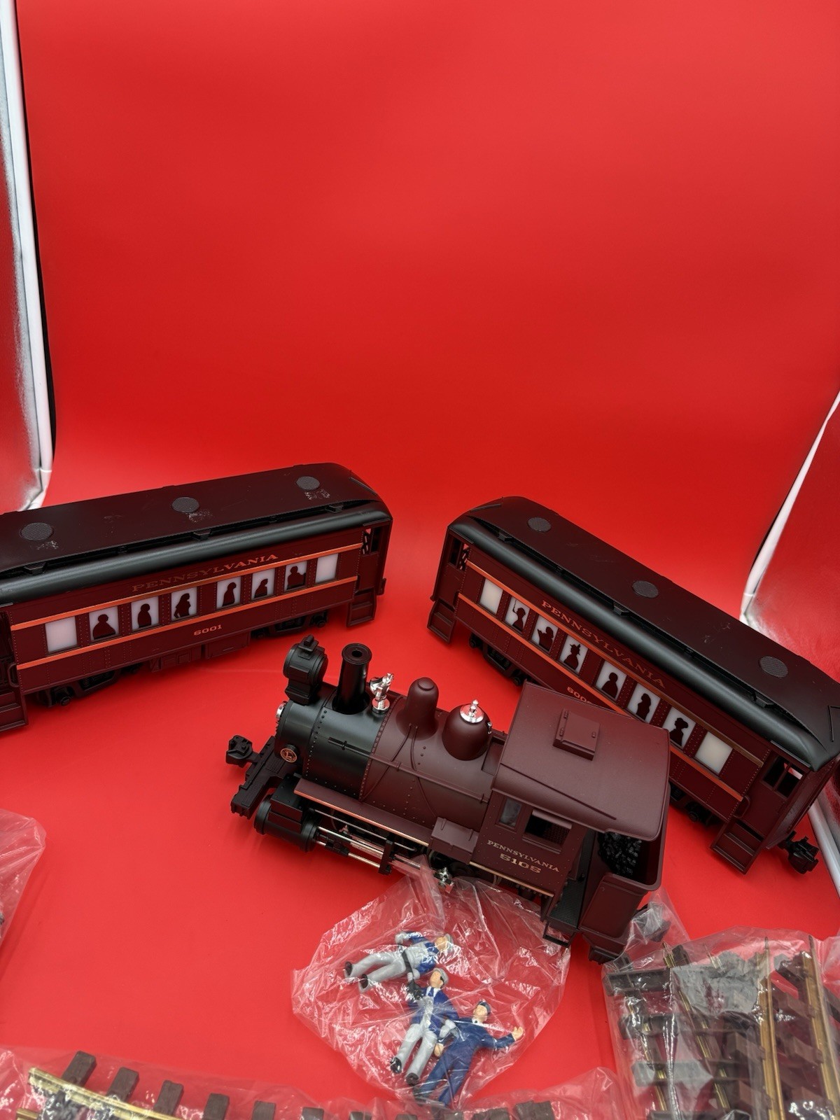 Lionel Large Scale Pennsylvania 5105 Loco 6000 6001 Cars & Track