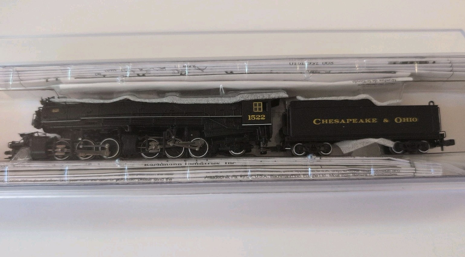 N Scale Bachmann Spectrum 82652 Chesapeake & Ohio Steam Loco USRA 2-6-6-2 NIB