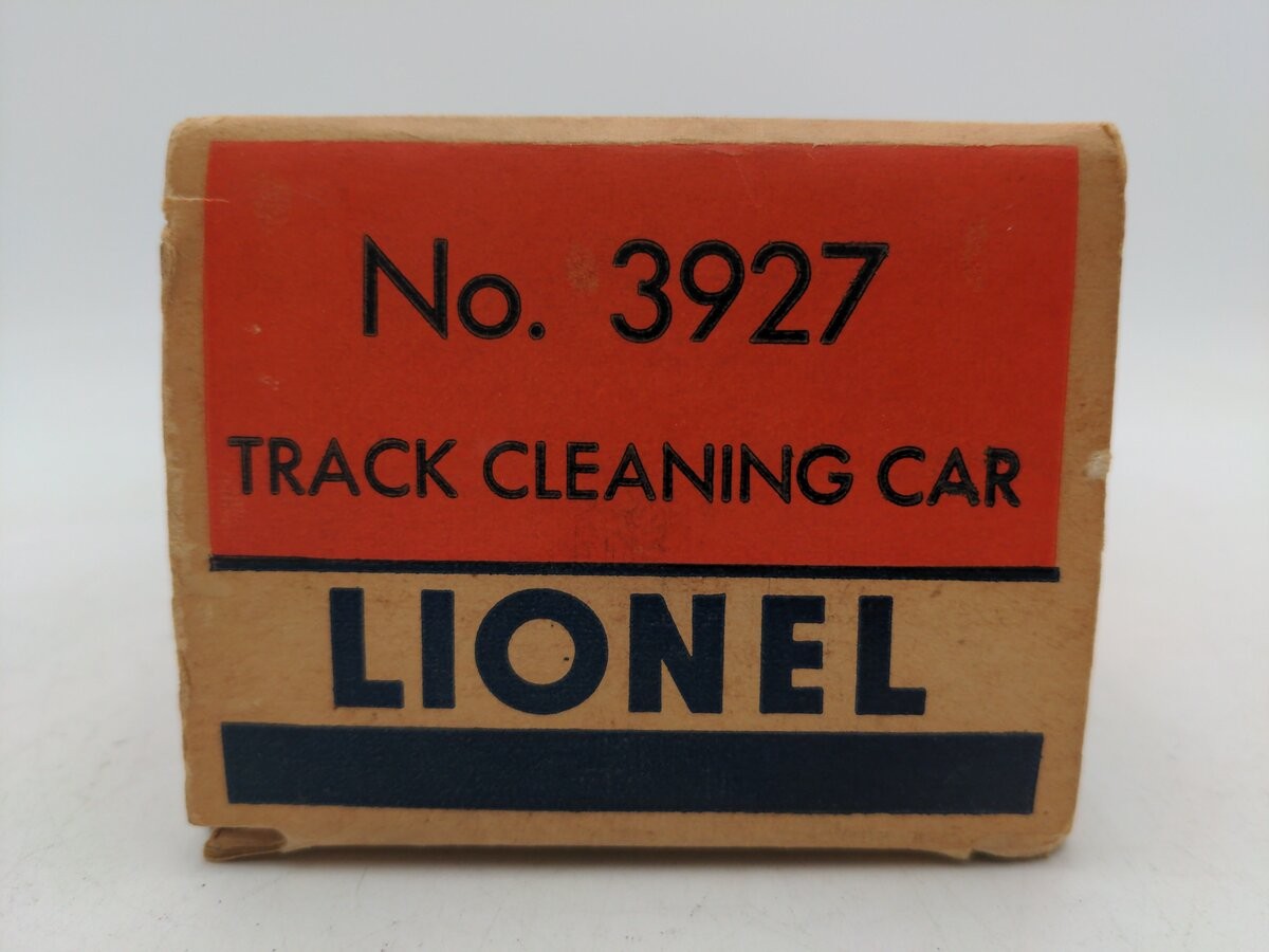 Lionel 3927 O Vintage Postwar Motorized Track Cleaner Car #3927/Box