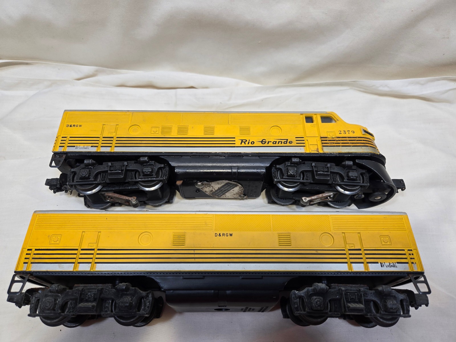 Lionel 2379 Rio Grande AB F3 Diesel Units
