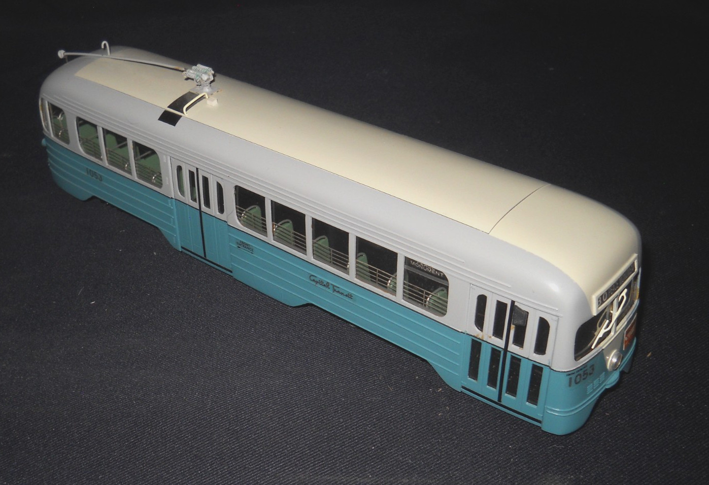 O Scale SPTC Washington Capital Transit Pre-PCC St Louis #1053 Interior Unpower