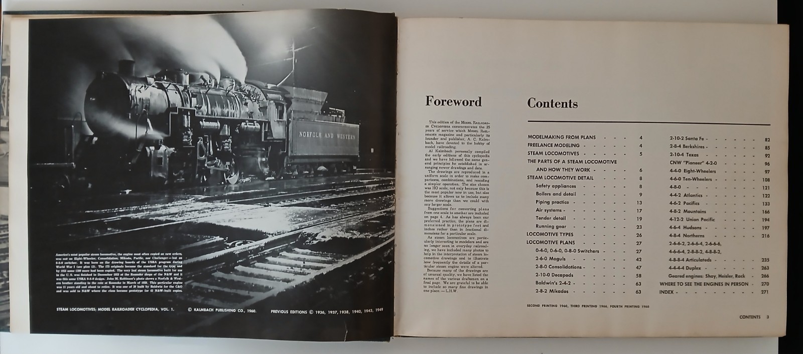 Model Railroader Cyclopedia Vol 1 Steam Locomotives Westcott 1960 HC Kalmbach