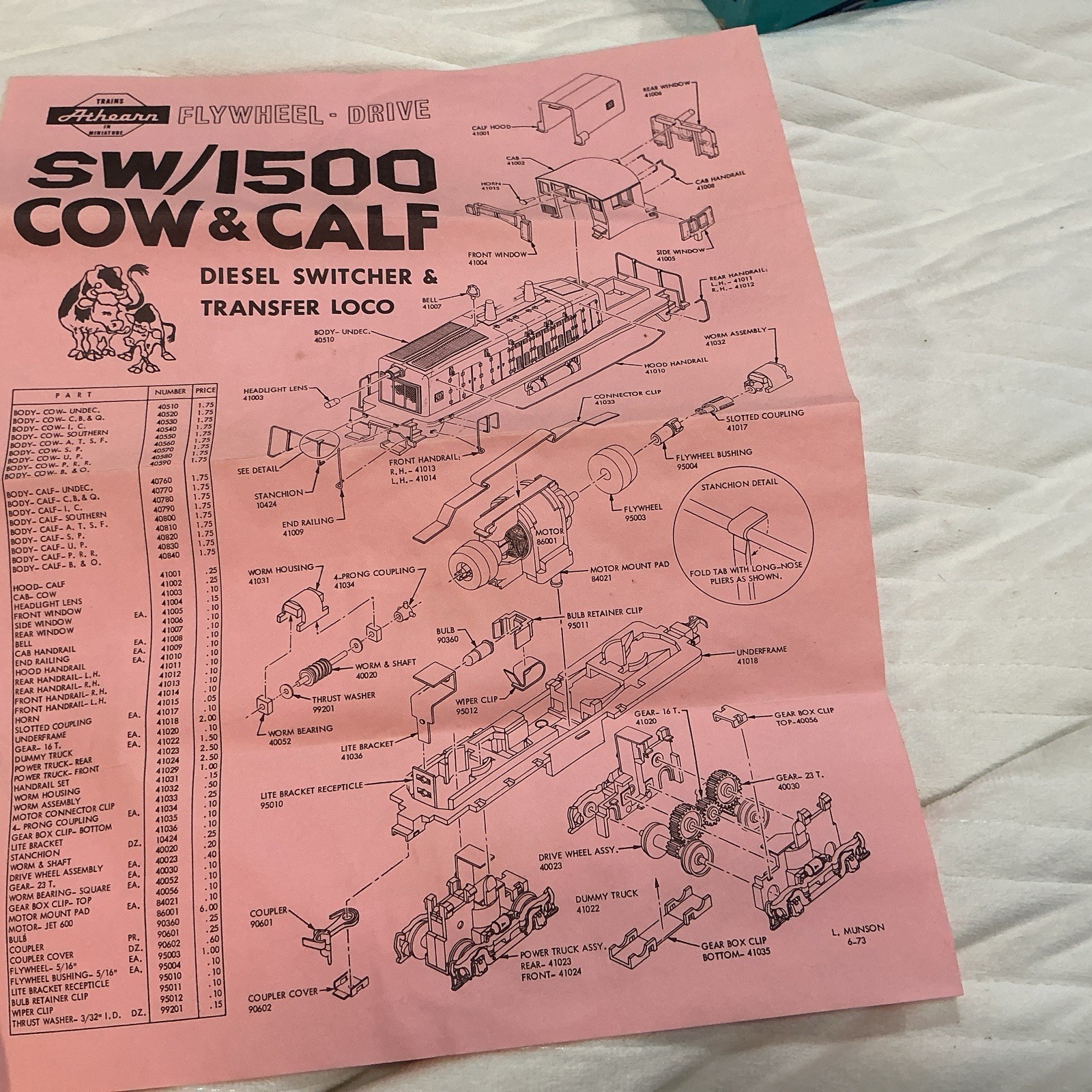 NIB Vintage HO-Scale At Hearn SW/1500 Cow & Calf Diesel Switcher Locomotive.🚂🔥