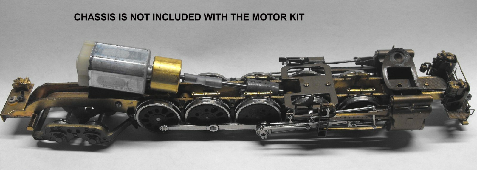 BRASS HO SCALE LARGE or ARTICULATED STEAM LOCO CAN MOTOR FLYWHEEL UPGRADE KIT