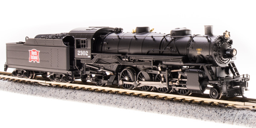 BROADWAY LIMITED 5978 N USRA Light Mikado Rock Island 2302 Paragon3 Sound/DC/DCC