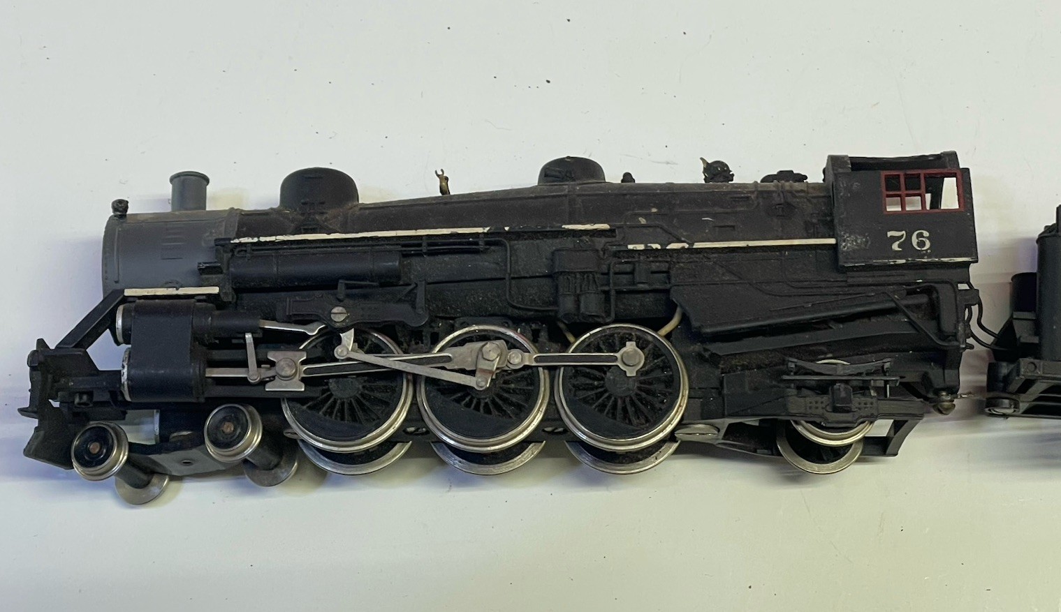 Vtg FIRECLAY AND CLEAR CREEK HO Steam Locomotive 76 Yugoslavia *FOR PARTS AS IS*