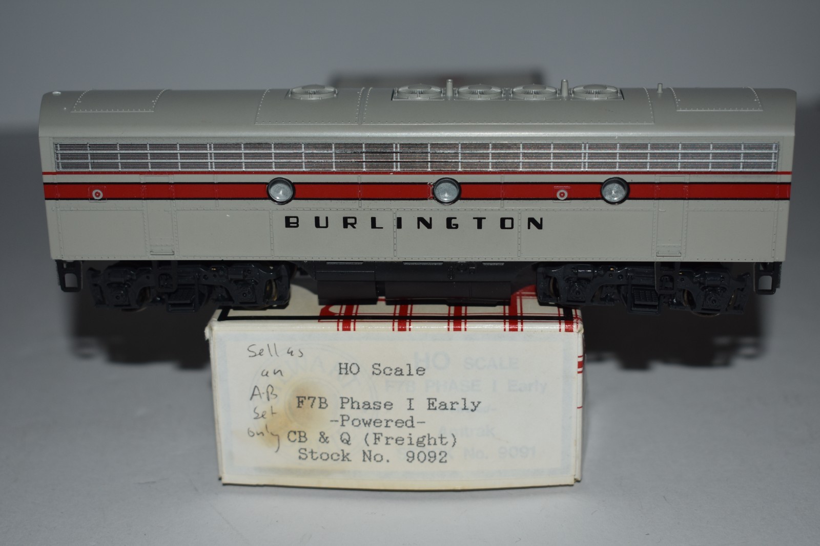 HO Scale Stewart Hobbies Burlington F7B Diesel Locomotive C57670