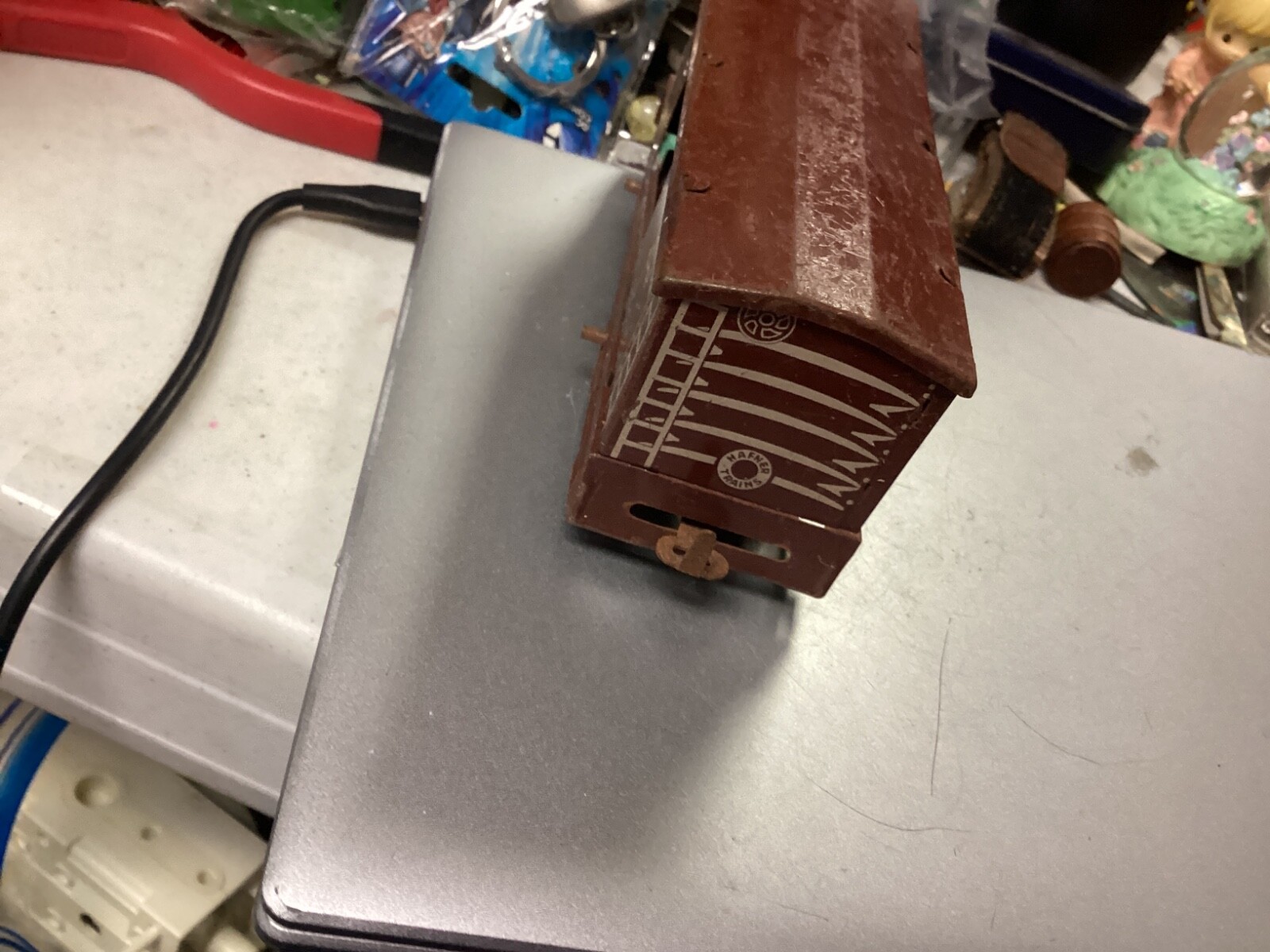 ATSF 14825 Santa Fe The Grand Canyon Line Metal Tin Hopper Box Car Railroad
