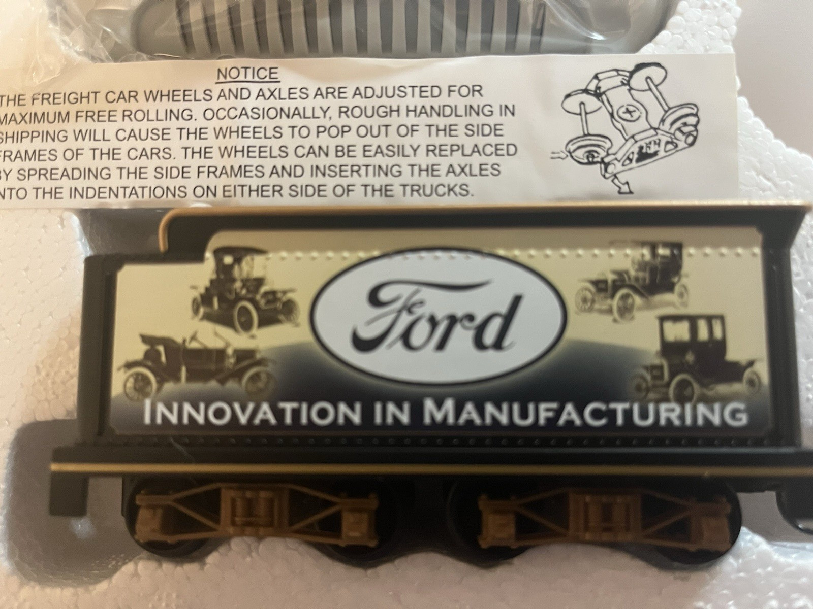 Hawthorne Village Bachmann Ford Motor Model T Tender w/tracks & Power pak &COA