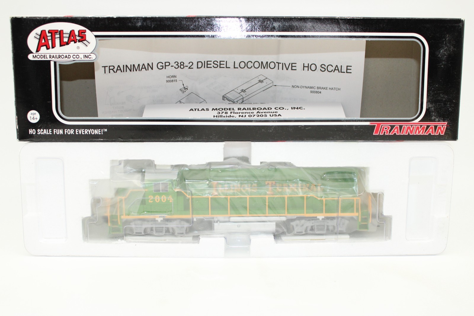 Atlas HO Scale IT Illinois Terminal EMD GP38-2 Diesel Locomotive #2004 DCC Ready