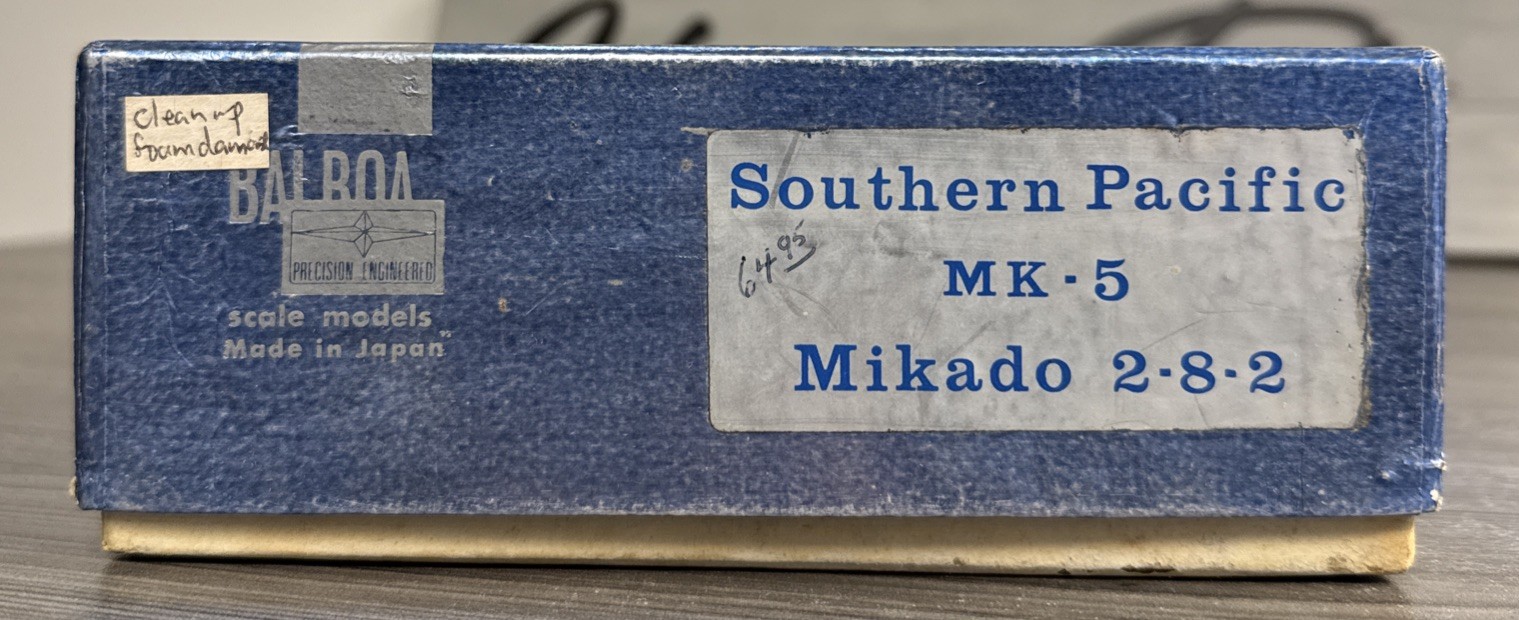 Balboa Scale Models HO Brass Mikado Southern Pacific 2-8-2 MK-5 #3271 – DNR/TLC!