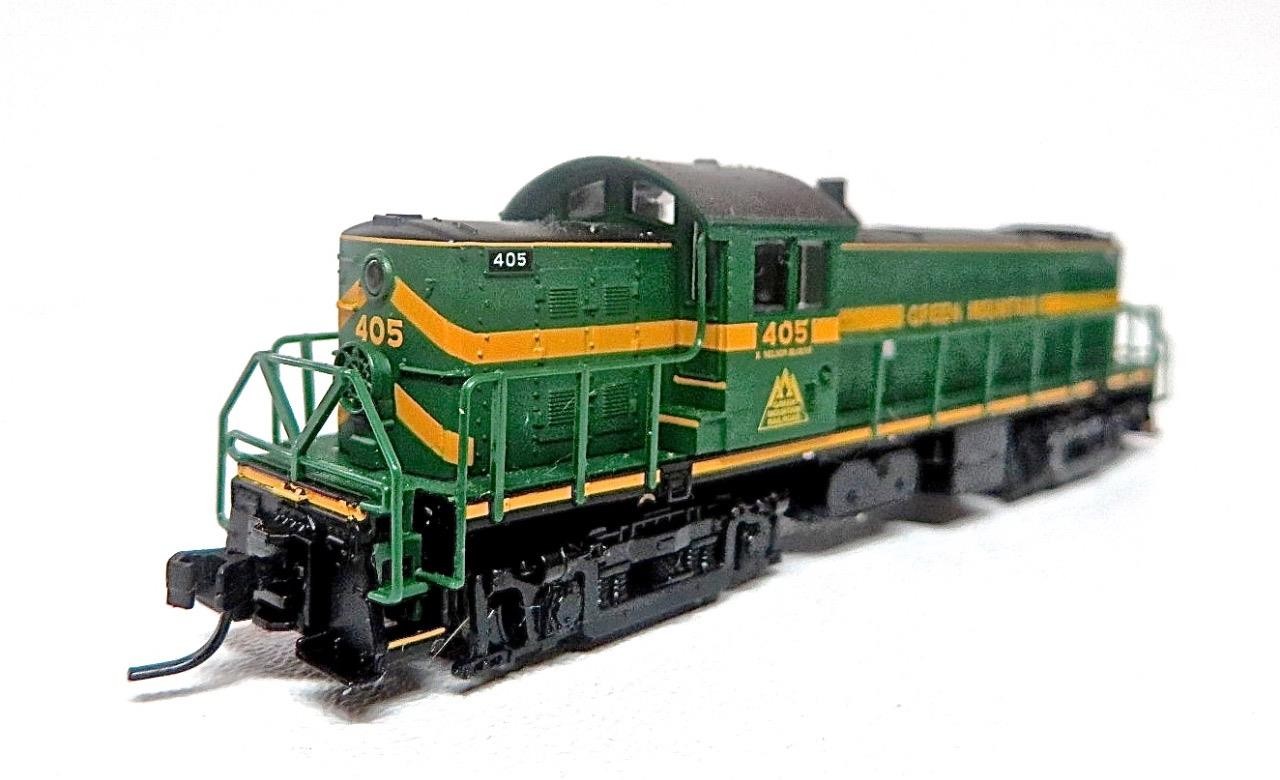 N GAUGE Atlas Classic 40-004095 Green Mountain Alco RS1 DC Diesel Locomotive 405
