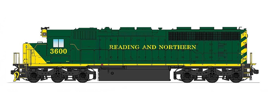 N Scale Reading Blue Mountain SD45-2 Diesel Locomotive #3601 InterMountain 69589
