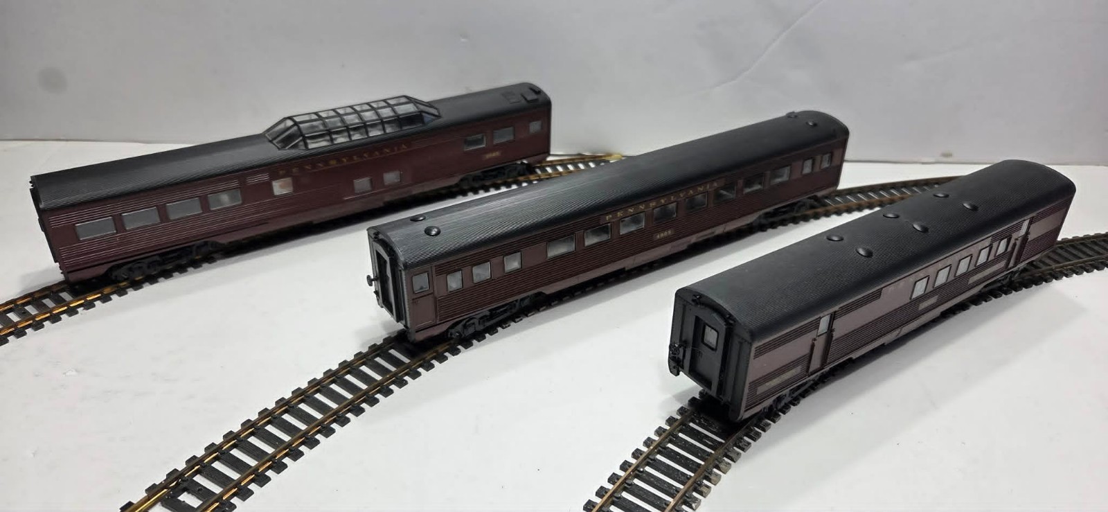 RARE Vintage Athearn Pennsylvania PRR F7A/F7B HO 7- Passenger Train Set Blue Box