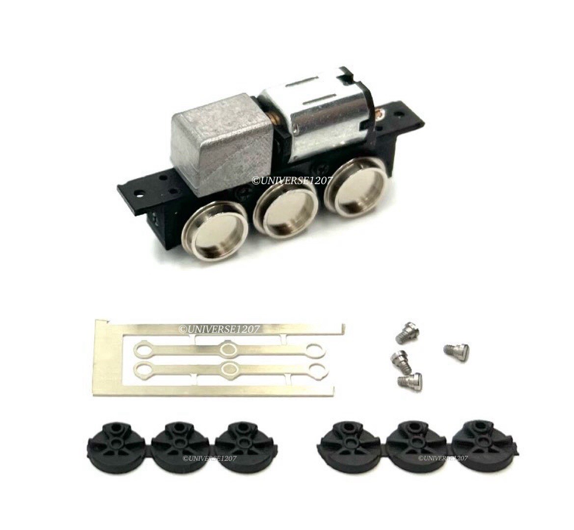 N/HOn30/HOe/009 3-Axle Locomotives Power Drive Chassis w/Coupling Rods 20mm/8mm