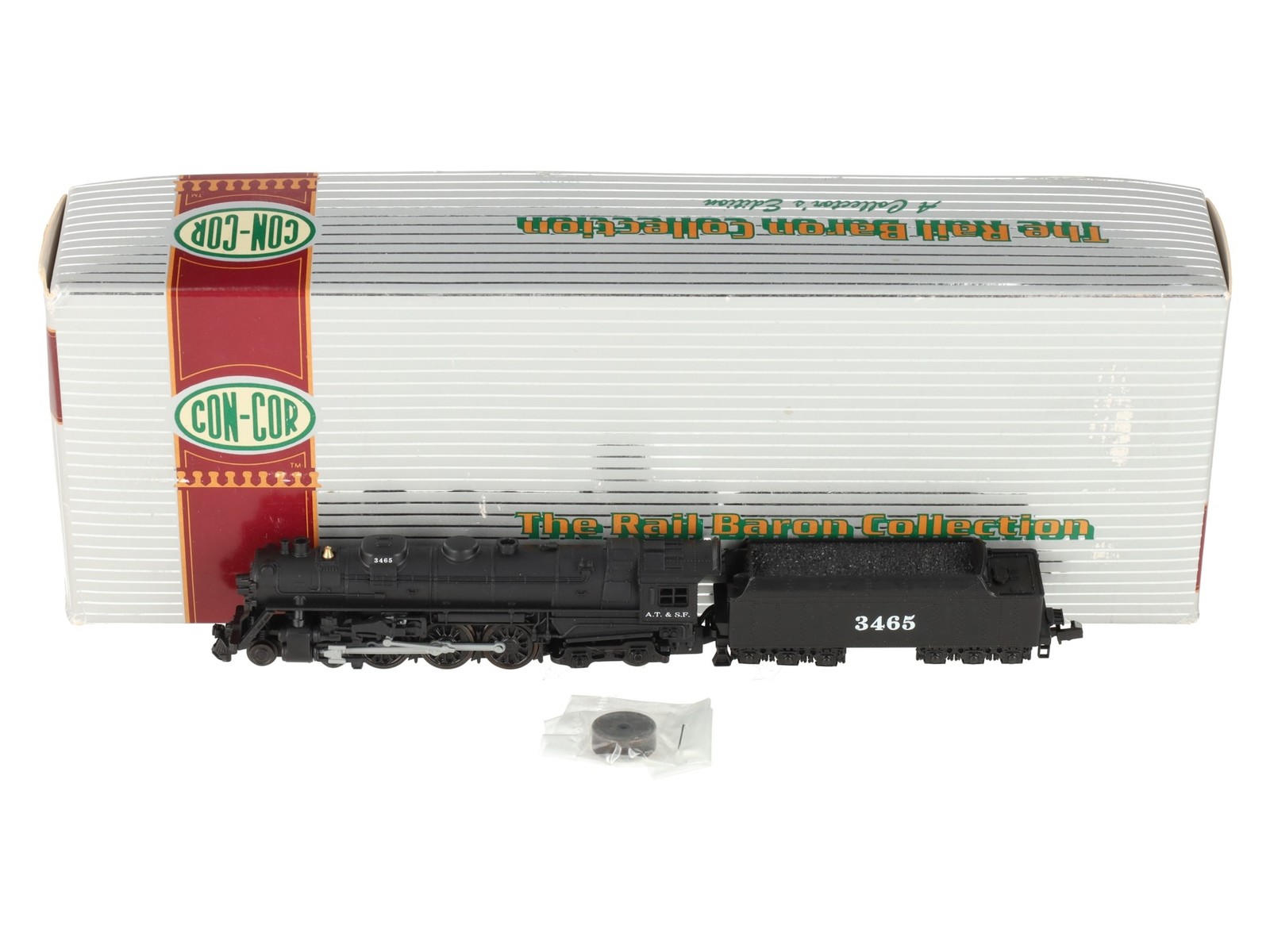 Con-Cor 001-003002 N Scale Santa Fe J3a 4-6-4 Steam Locomotive and Tender #3465