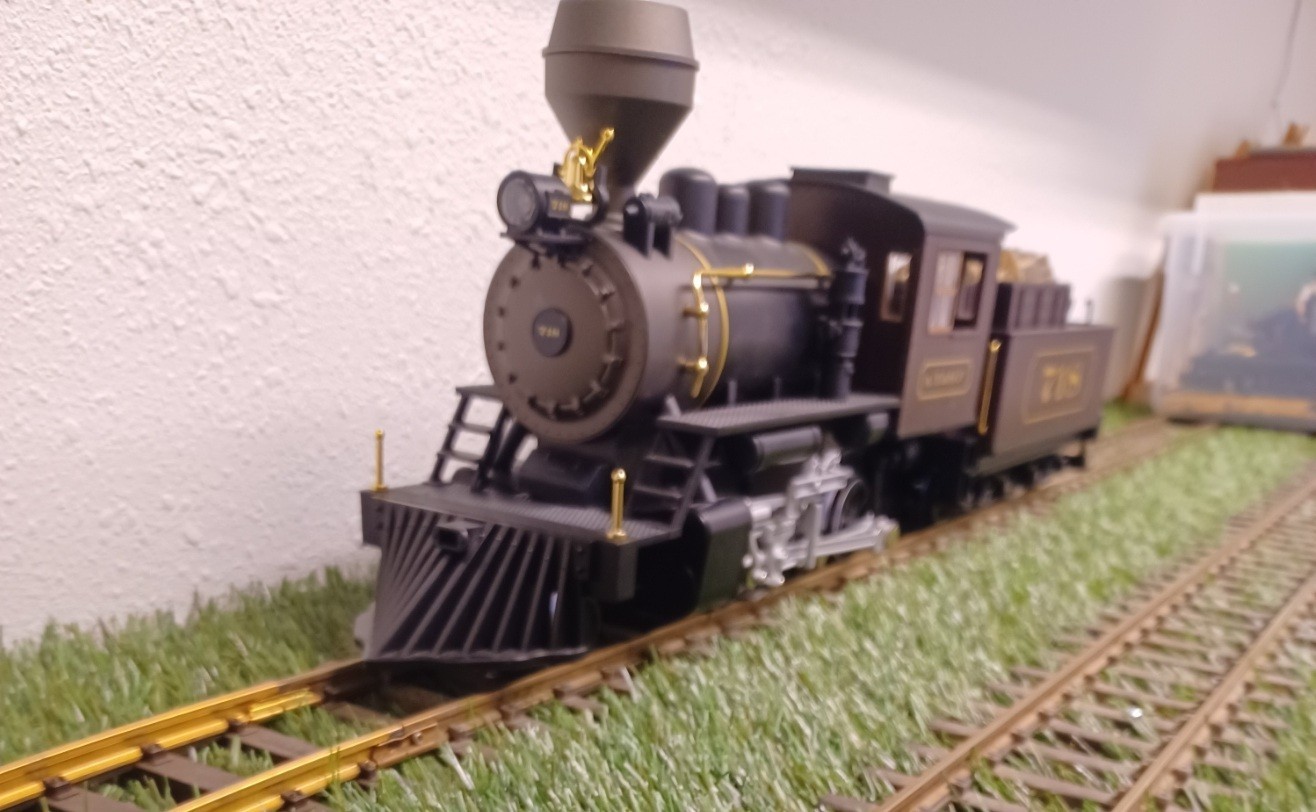 Piko 38238 G Santa Fe Mini-Mogul Steam Locomotive with Tender #718