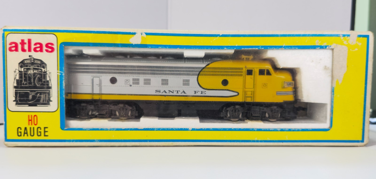 Vintage Atlas HO Scale Santa Fe FP -7 Diesel Locomotive Original Box Tested Good