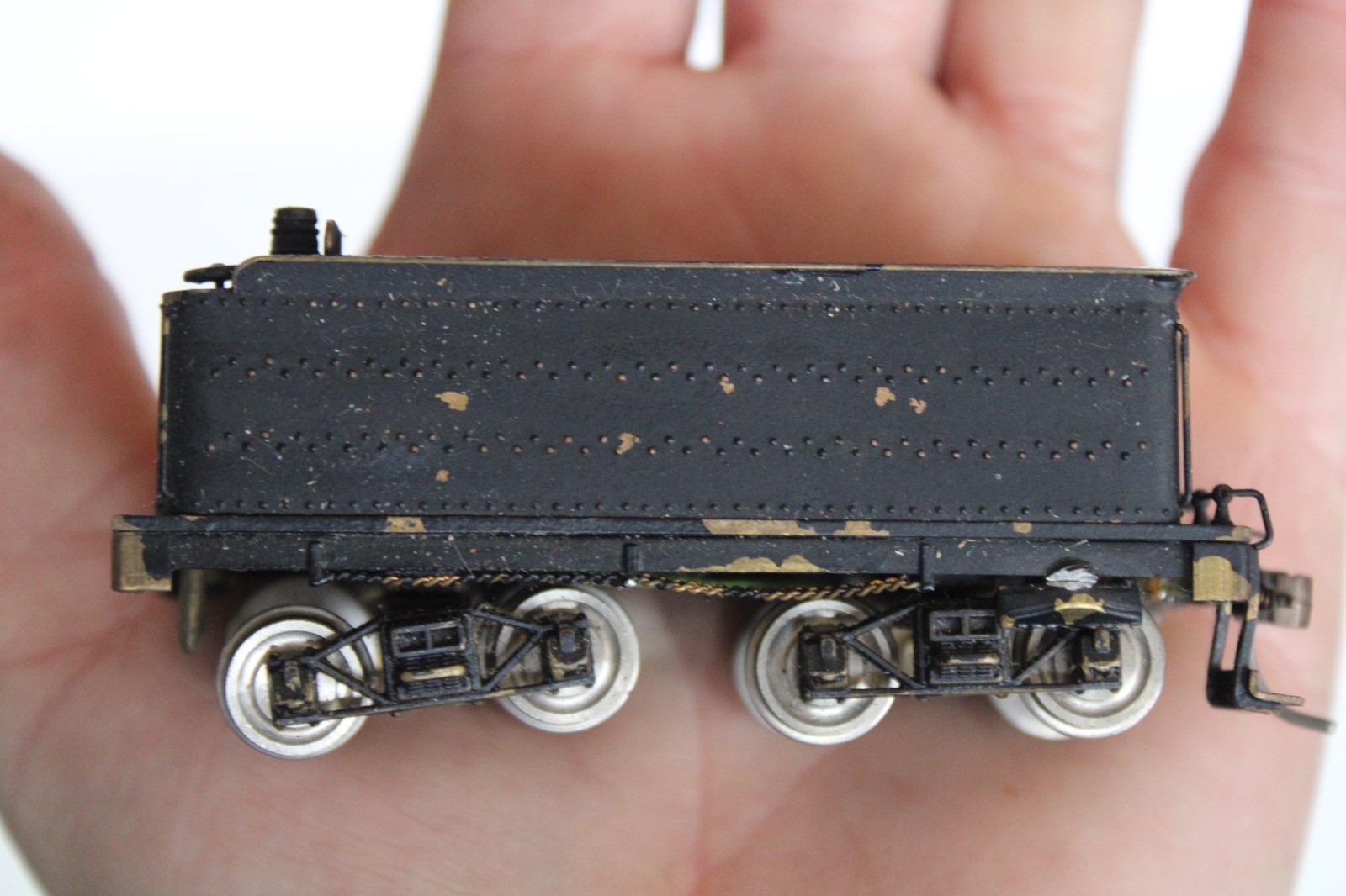 Vintage HO Painted Brass 4-6-0 Locomotive Engine & Tender, Japan