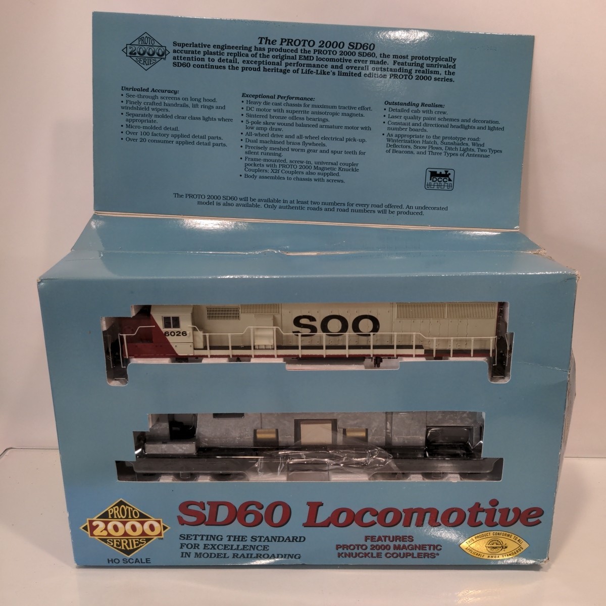 Proto 2000 HO Soo Line EMD SD60 SOO 6026 23512 LN