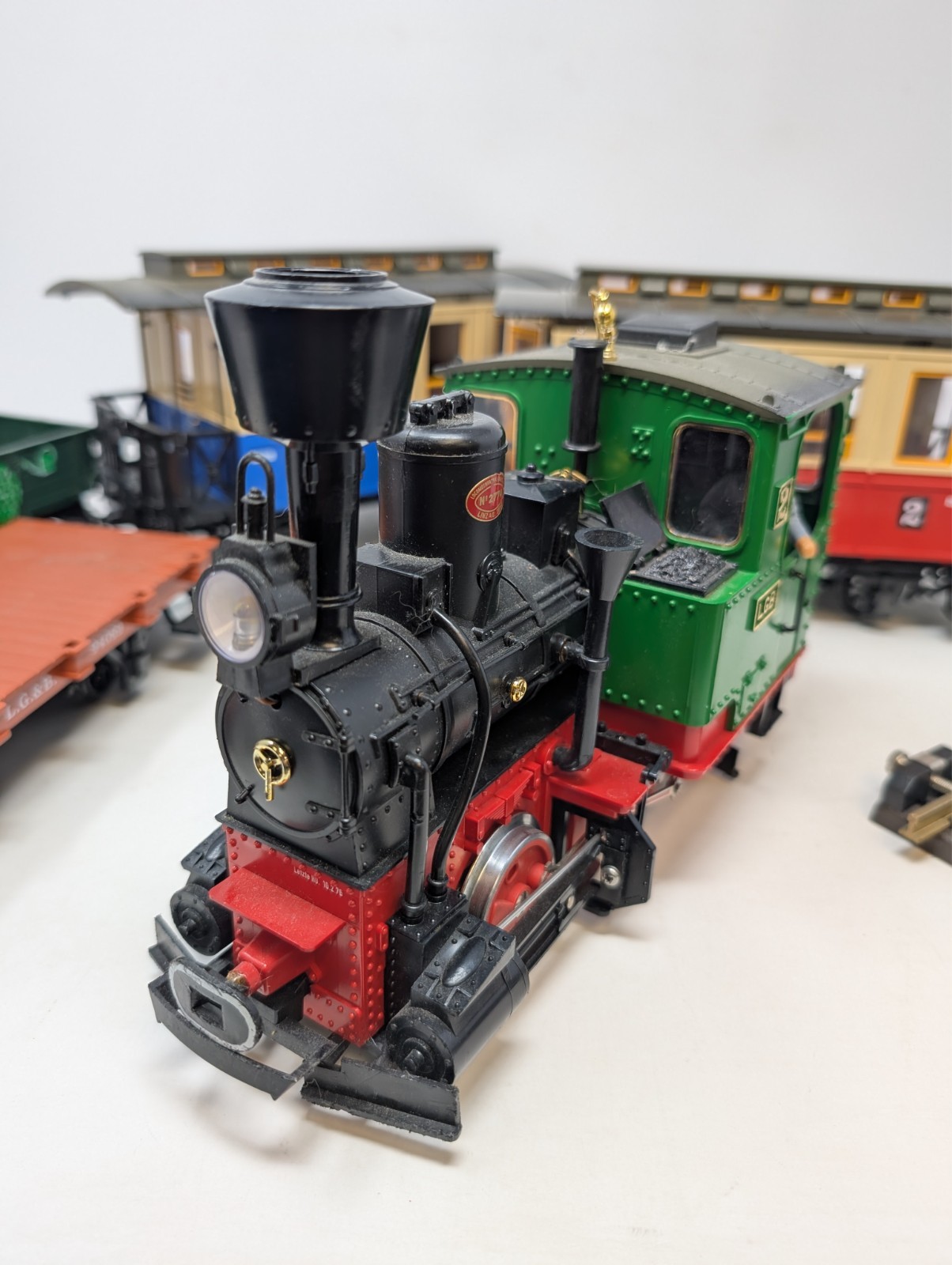 LGB G Scale 2020 Vintage Locomotive Engine 2774 #2 PLUS 5 ADD’L CARS