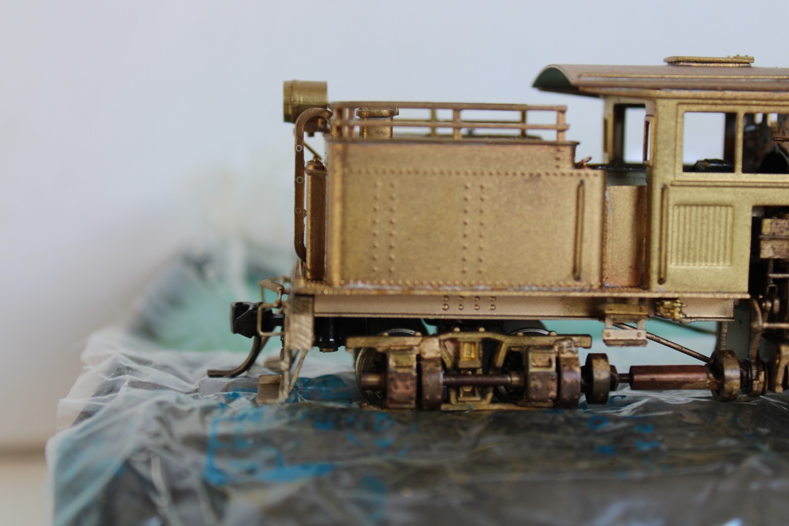 Pacific Fast Mail United Brass Geared Locomotive 2-Truck Shay Class “B” w/ box