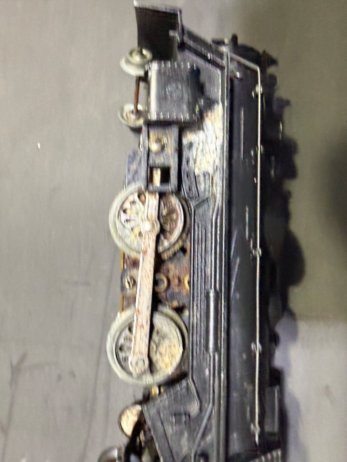 Vintage Marx 666 O Gauge Steam Locomotive Black Tinplate Train