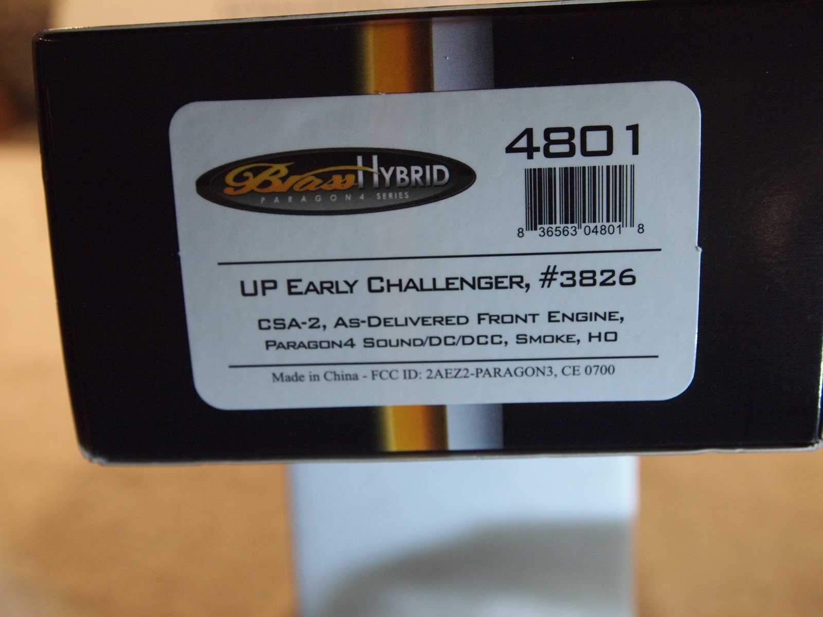 BROADWAY LIMITED 4801 UNION PACIFIC “CHALLENGER” 4-6-6-4 “AS DELIVERED” No.3826