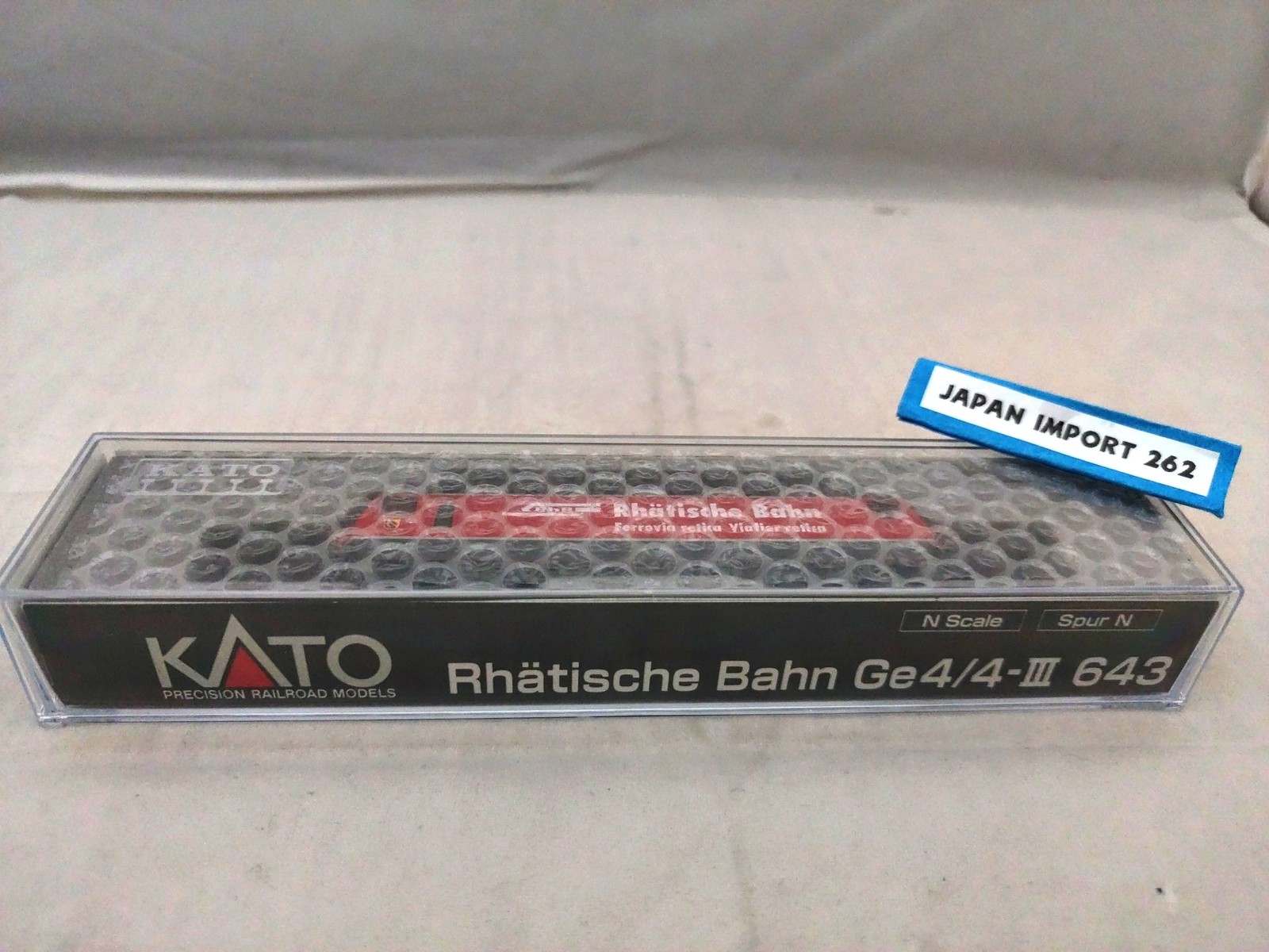KATO N Gauge RhB Ge4/4 III 643 Alps Electric Locomotive Model 3101-7 Japan