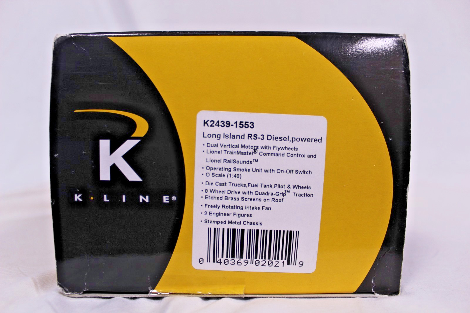 K-Line K2439-1553 Long Island RS-3 Diesel
