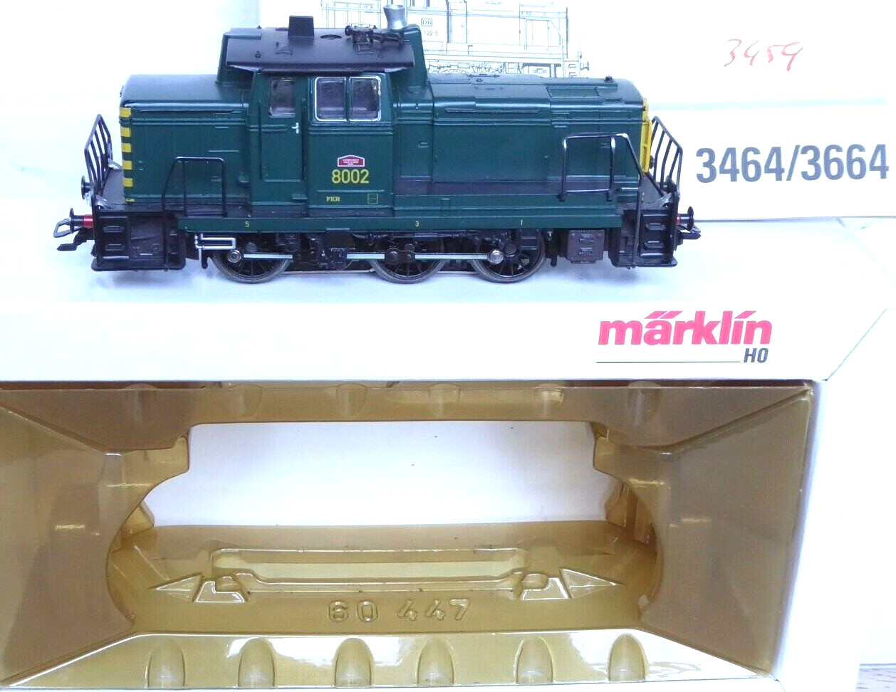 Märklin 3459 H0 Diesel Locomotive Series 80 Der Sncb- V 60 Digital, Analogue,