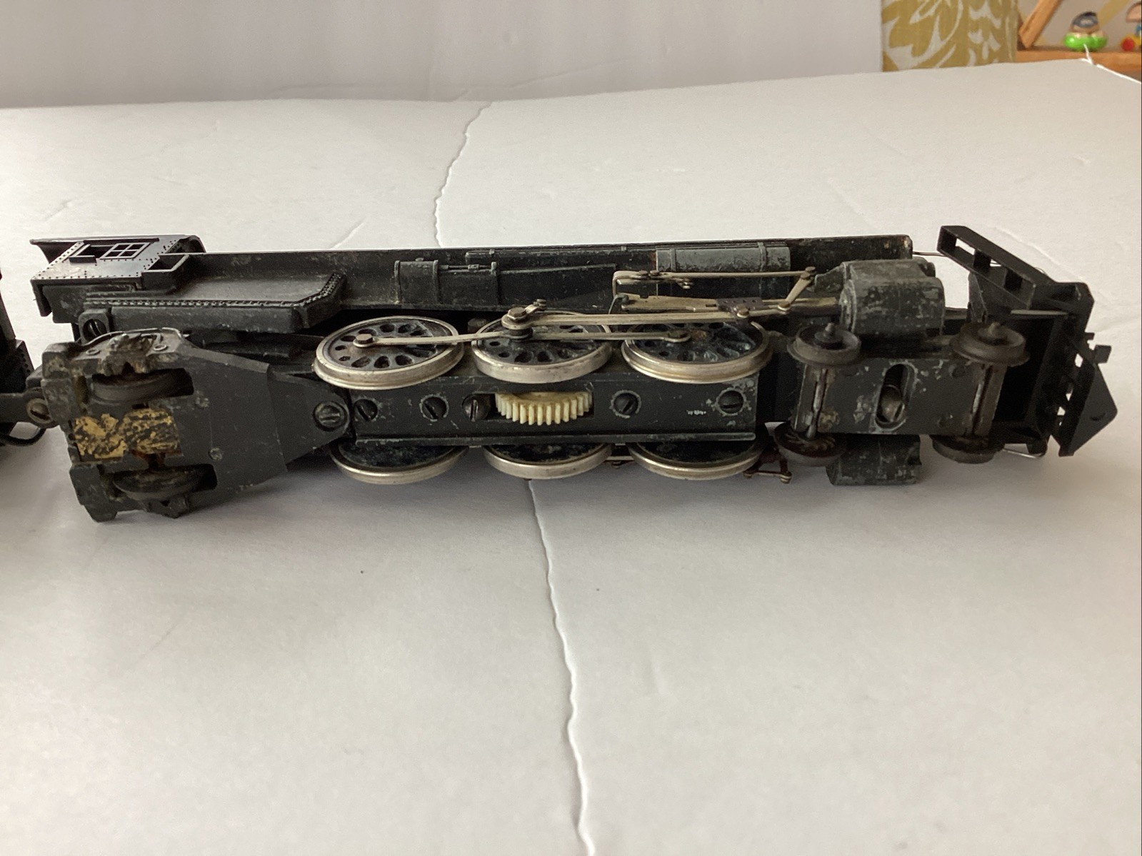 Vintage Unbranded Train Heavy Metal Locomotive