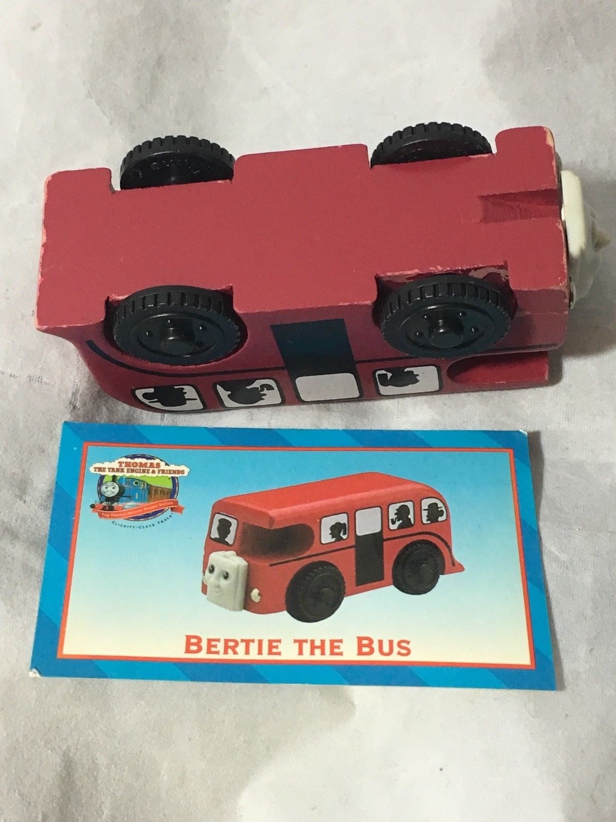 Thomas & Friends Wooden Railway 2000 BERTIE the Bus w/ Card #99008