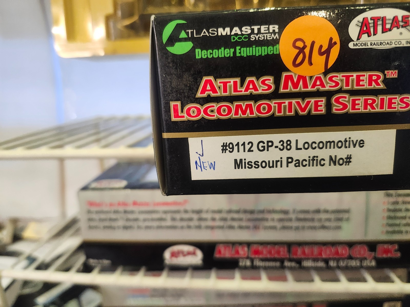 L814 (NEW) DCC ATLAS MISSOURI PACIFIC ACCU MATE,DIRECTIONAL LIGHTS,BLACKENED + $