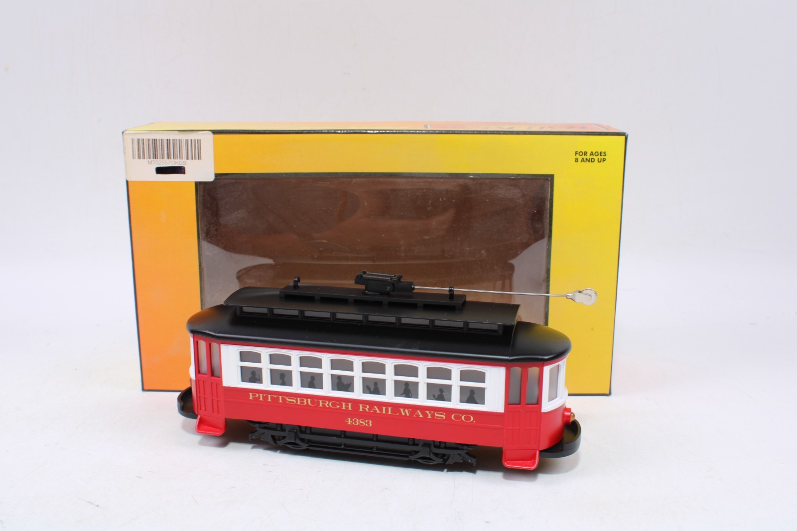 MTH 30-2557 O Gauge Bump-N-Go Trolley Pittsburgh Railways Co. #4383